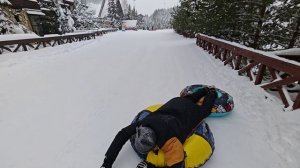 Катание на ватрушках