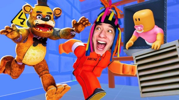 КИТАЙКА И КОМАНДНЫЙ ПОБЕГ ОТ АНИМАТРОНИКА ФРЕДДИ!