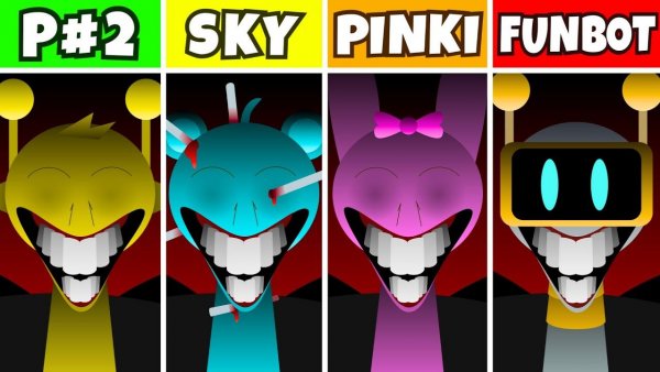 INCRDIBOX SPRUNKI: ФАЗА 2 НО ВСЕ — SKY ⚔️ PINKI ⚔️ FUNBOT! 🌌💖🤖