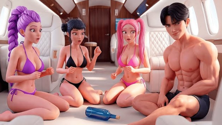 Джину в ловушке, Мира и Руми раскручивают бутылочку, что скажет Зои? Охотники на демонов. смотреть онлайн