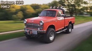 Datsun Nissan Пикап (1935-2025) История трансформации автомобиля