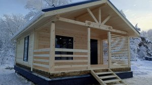 Баня Каркас Брус профилированный 6х8.5.