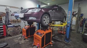 SKODA OKTAVIA | Изношенные амортизаторы, диагностика подвески на вибростенде