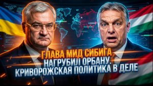 ГЛАВА МИД СИБИГА НАГРУБИЛ ОРБАНУ. КРИВОРОЖСКАЯ ПОЛИТИКА В ДЕЛЕI’m