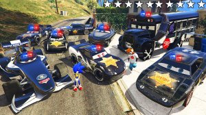 Я УГНАЛ ПОЛИЦЕЙСКИЕ ТАЧКИ ШЕРИФА Молнии McQueen С СОНИКОМ ИЗ РЕАЛЬНОЙ ЖИЗНИ В ГТА 5