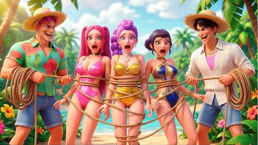 Джину и Эбби поймали Миру,Руми и Зои что бы наказать их, но для чего? Охотники на демонов. смотреть онлайн