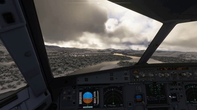 Посадка A 320 в Горно-Алтайске / реальная погода и время / вайб от MSFS2024