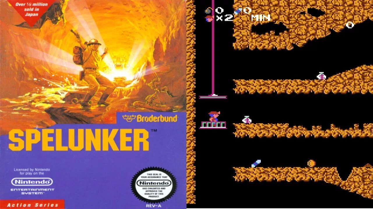 Spelunker (NES) смотреть онлайн