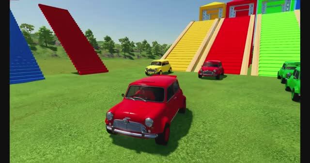 КРАСОЧНЫЙ МУЛЬТИК ДЛЯ МАЛЫШЕЙ. Автовоз перевозит яркие машинки. смотреть онлайн