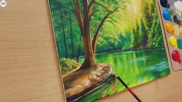 № 5 - утро на озере в лесу смотреть онлайн