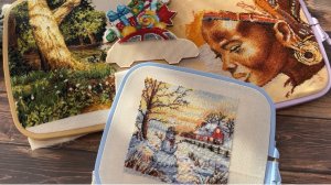 Вышивка крестом/“Снеговик” от Золотого Руна/СП/Процессы.