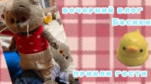 влог вечер с басиками у нас гости
