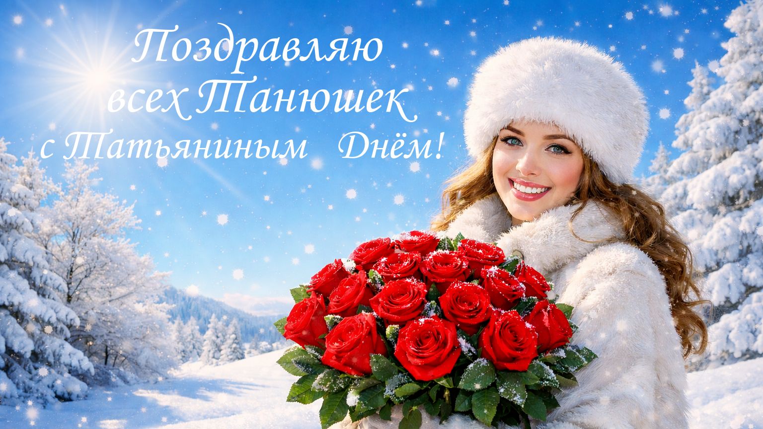 ТАТЬЯНИН ДЕНЬ - ПОЗДРАВЛЕНИЕ С ПРАЗДНИКОМ! смотреть онлайн