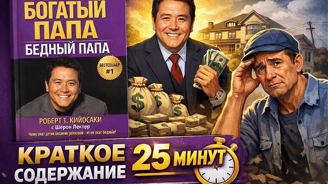 Богатый папа, бедный папа — краткое содержание за 25 минут смотреть онлайн