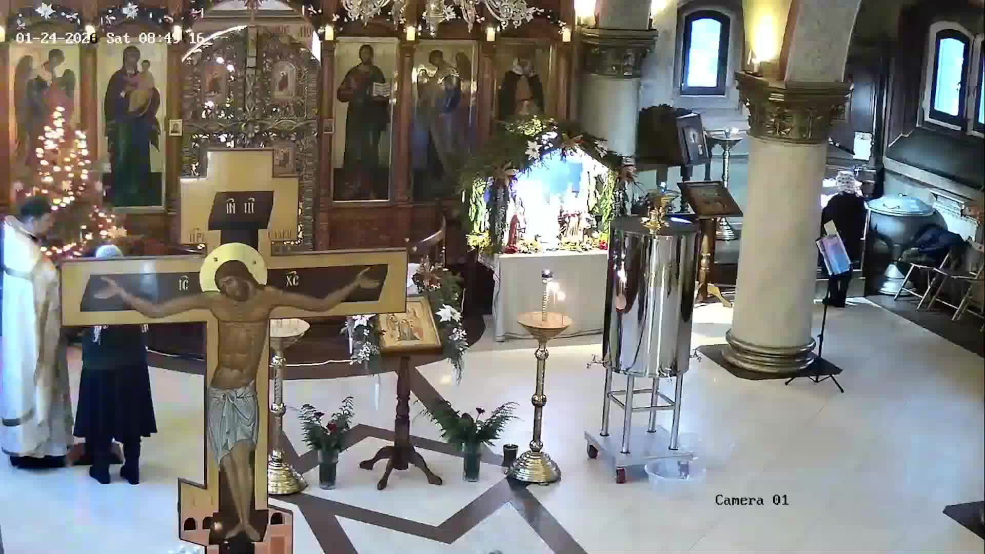 Божественная литургия. Заупокойная лития 9 00 24.01.2026 смотреть онлайн