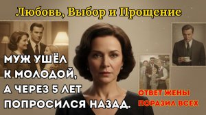 Муж ушёл к молодой, а через 5 лет попросился назад. Ответ жены поразил всех..