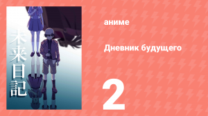 Дневник будущего 2 серия (аниме-сериал, 2011)