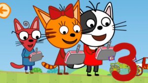ТРИ КОТА.  МУЛЬТФИЛЬМ ИГРА. НОВАЯ СЕРИЯ. ДЕНЬ РОЖДЕНИЯ.    ИГРЫ ПО МУЛЬТИКАМ
