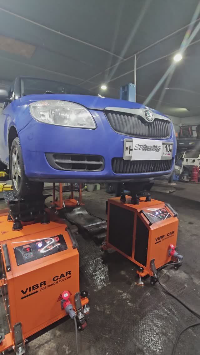 SKODA FABIA | Диагностика с помощью вибростенда