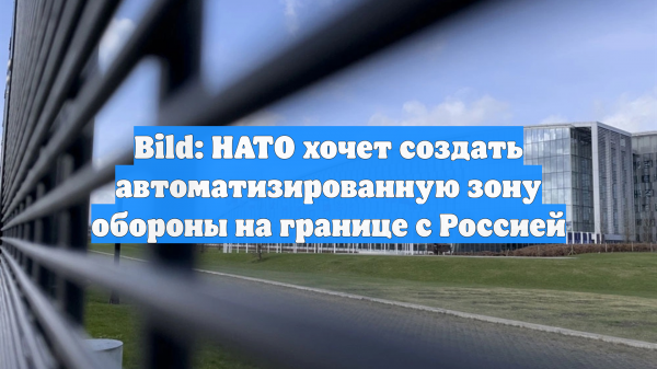 Bild: НАТО хочет создать автоматизированную зону обороны на границе с Россией