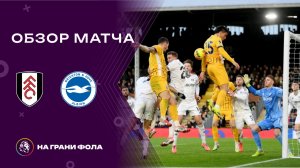 Обзор матча 23 тура Английской Премьер-Лиги. Фулхэм - Брайтон