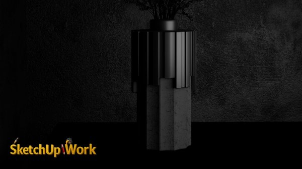 Предметный рендер вазы в SketchUp + V-Ray