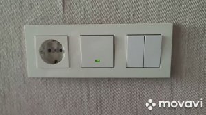 Замена выключателя света и розетки в тройной рамке.