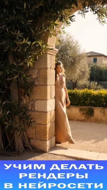 Как бы выглядела женщина в образе Итальянского Архитектурного стиля - так видит Нейросеть #ИИрендер смотреть онлайн