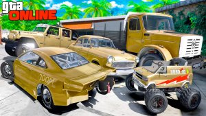 Угнал кучу золотых чит тачек у мажора в GTA 5! Битва воров в ГТА 5 Онлайн!