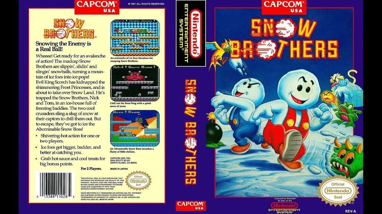 Snow Bros (NES) смотреть онлайн
