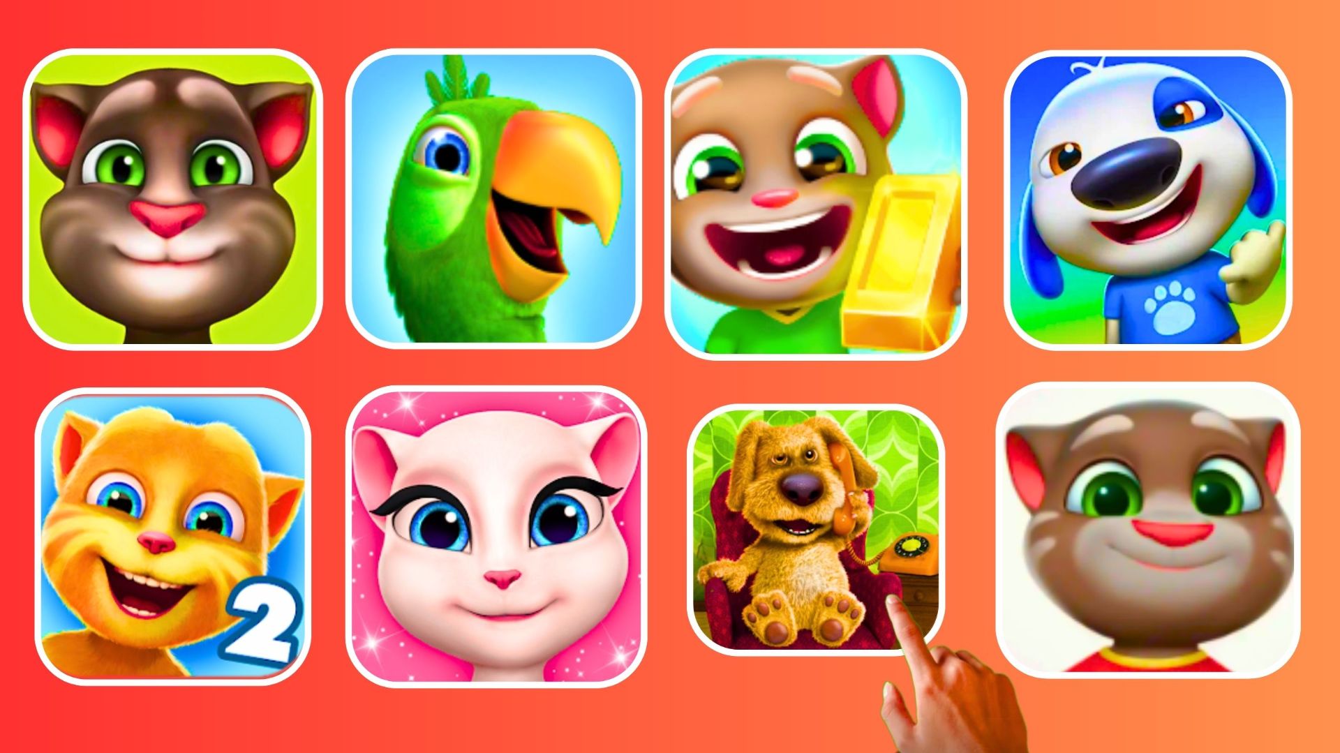 My Tom, Talking Pierre, Tom Run Gold, My Hank, Tom_Friends, My Angela, Talking Ben, Talking Tom. смотреть онлайн