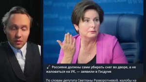 ⚡️ РОССИЯНЕ ДОЛЖНЫ САМИ УБИРАТЬ СНЕГ ВО ДВОРЕ, А НЕ ЖАЛОВАТЬСЯ!