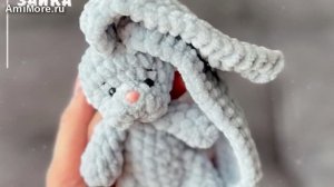 Амигуруми: схема Мини зайка | Игрушки вязаные крючком