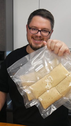 Блины с мясом - Заготовка в морозилку