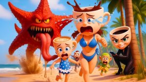 Балерину Капучину преследует морская звезда монстр.