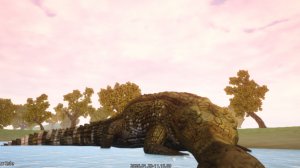 саркозух-водный хищник!