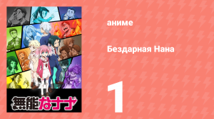 Бездарная Нана 1 сезон 1 серия «Бездарность» (аниме-сериал, 2020)