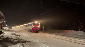 Перегонка Поезд Деда Мороза под ВЛ82М-069 в Москву