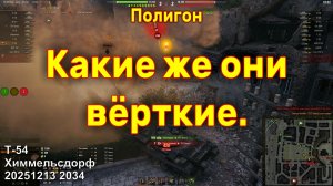 Какие же они вёрткие. Полигон. Т-54. Химмельсдорф. 20251213 2034.