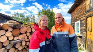 ЖИЗНЬ В ДЕРЕВНЕ. ОЧЕНЬ МНОГО РАБОТЫ! Заготовка дров. Вкуснейший кабачок.