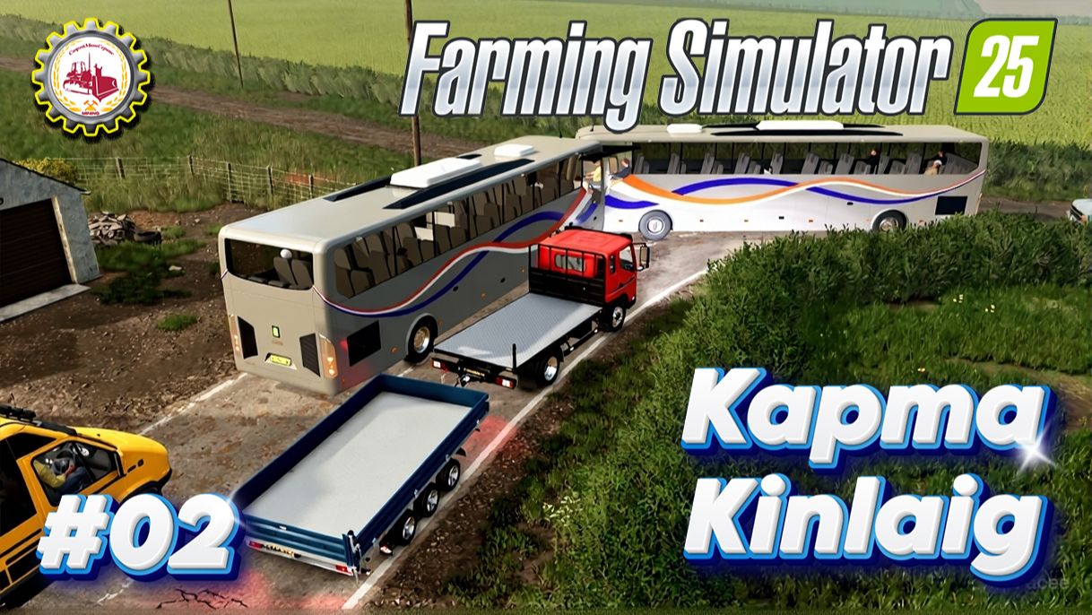 🚜Farming Simulator 25🚜—НАЧАЛО ПУТИ | Купил НОВОЕ Производство и ПОЛЕ | карта Kinlaig # 02🐟🧑🌾 смотреть онлайн