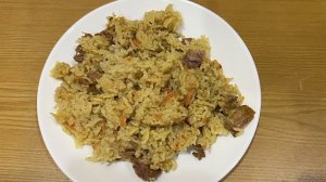 18 января. ЧАСТЬ 1. Воскресный домашний день. ПЛОВ, ну или РИС С МЯСОМ 😁