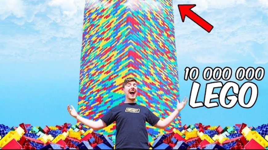 Я построил самую высокую башню из Лего. Мистер Бист. смотреть онлайн