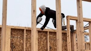 ЧТО ПОШЛО НЕ ТАК_ Стена упала _ Каркасный дом( KUZ_CONSTRUCTION)