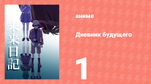 Дневник будущего 1 серия (аниме-сериал, 2011)