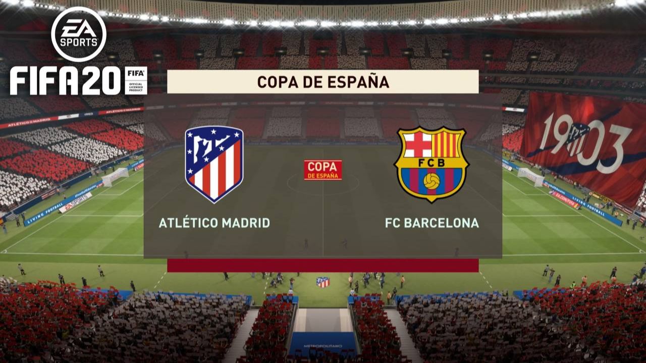 Атлетико - Барселона. кубок Испании полуфинал! FIFA 20