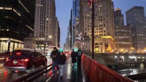 🇺🇸 Чикаго, США - Зимняя ночная прогулка в Миллениум-парк / 2026