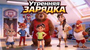 ВЕСЁЛАЯ ЗАРЯДКА со зверятами 🐻🐰 Повторяй за мной!