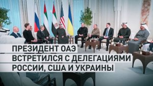 Президент ОАЭ встретился с главами делегаций России, США и Украины
