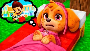 ЧТО Случилось С Скай Щенячий Патруль в Майнкрафт Мультик